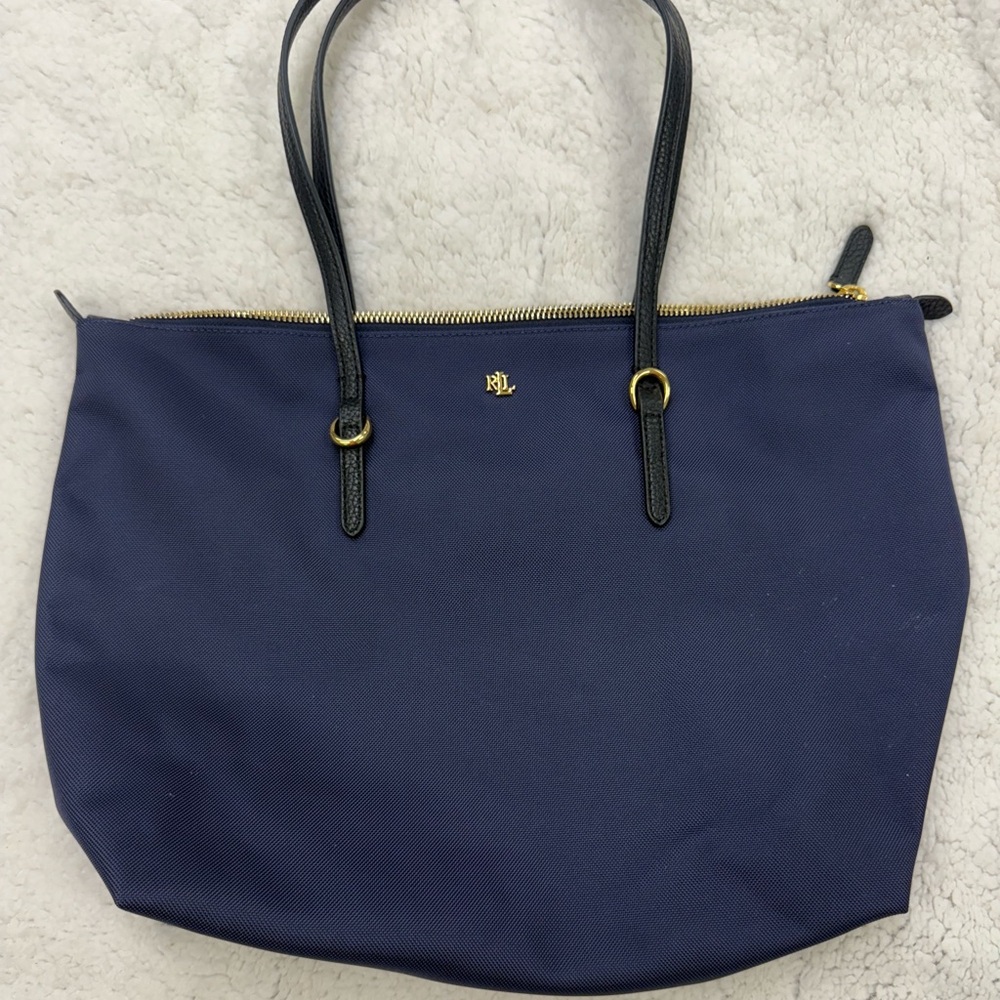 Ralph Lauren Navy and Black Tote Bag